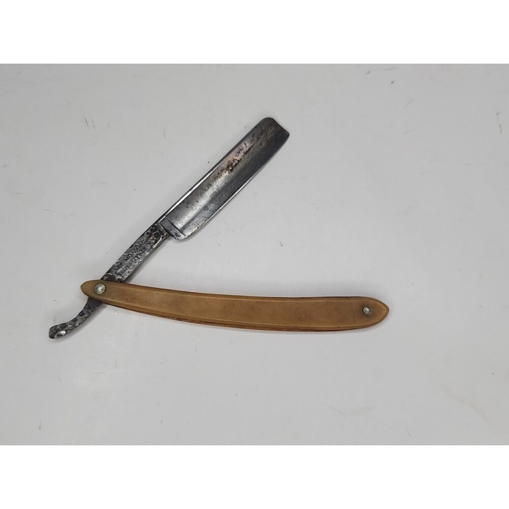 Vintage Carl Monkhouse Straight Razor C-MON Ellicottville NY Read Description